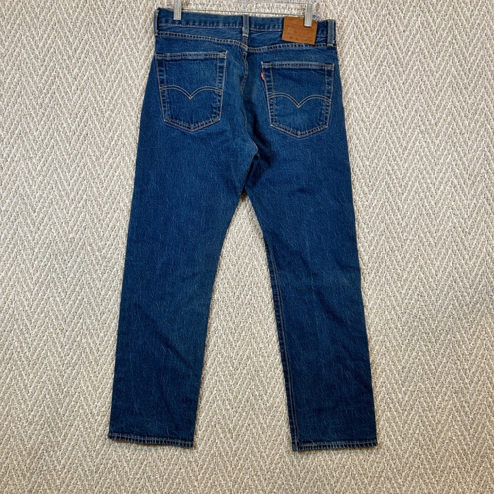 Levis 501 Jeans Mens 32x30 Blue 93 Straight Leg Denim Button Fly Premium Vtg Y2K